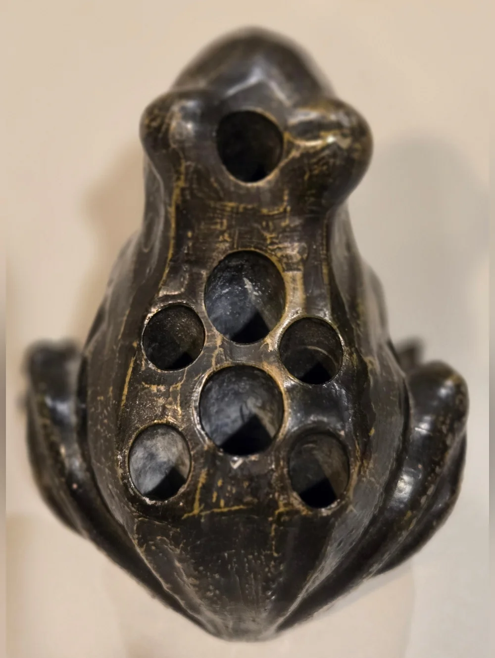 Antique Decorative Bronze Flower Frog